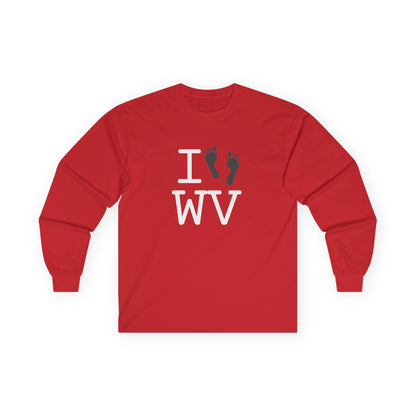 "I leave Footsteps in West Virginia" Long Sleeve Shirt