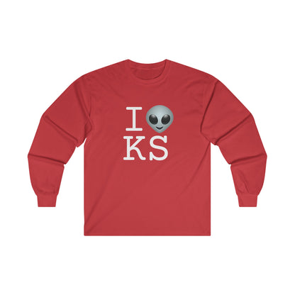 "I Feel Alien in Kansas" Long Sleeve Shirt