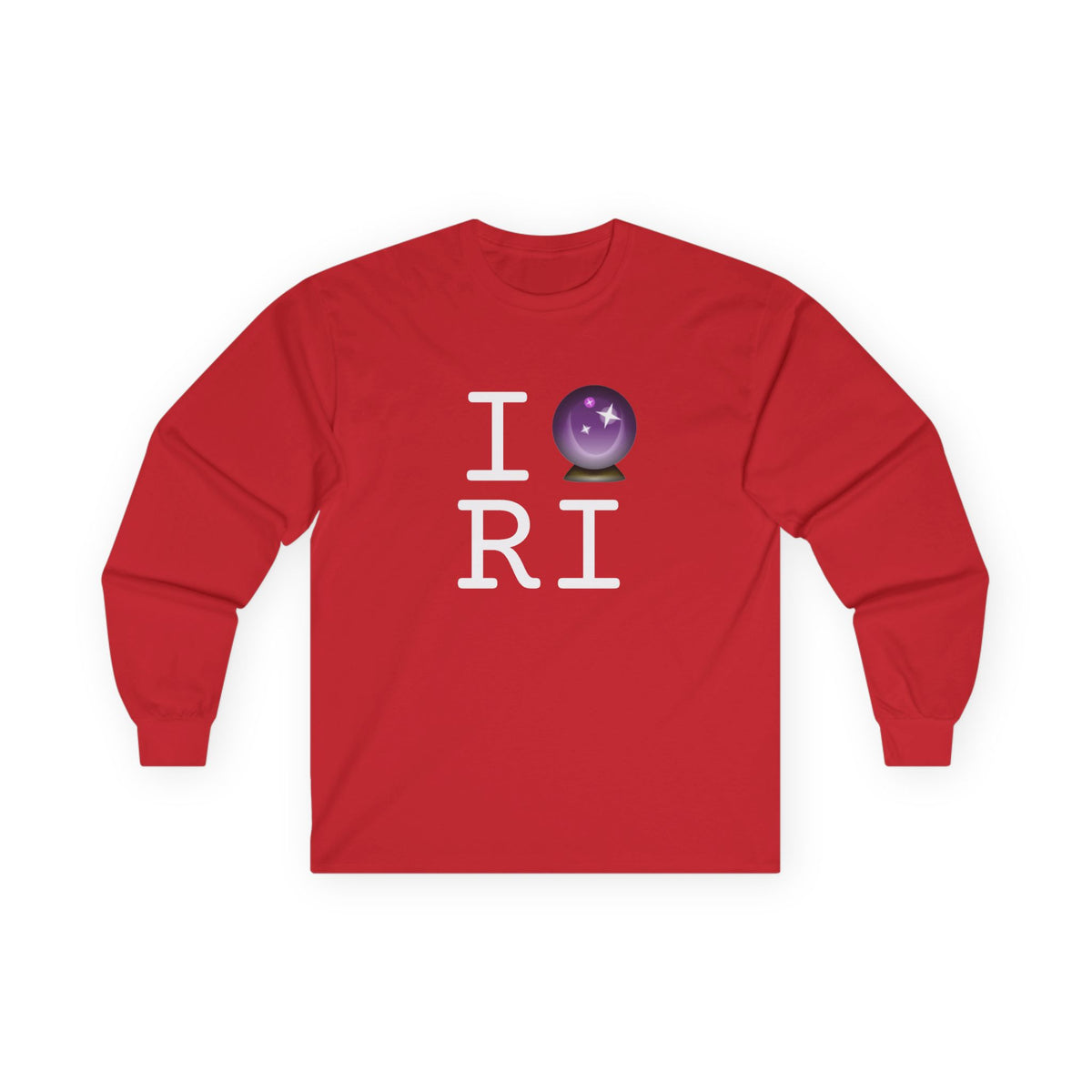 "I Predict the Future (Crystal Ball) of Rhode Island" Long Sleeve Shirt