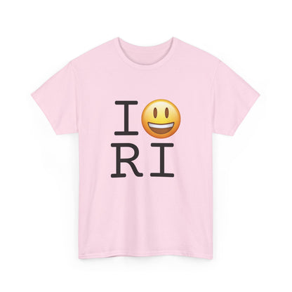 "I'm Happy about Rhode Island" Tee