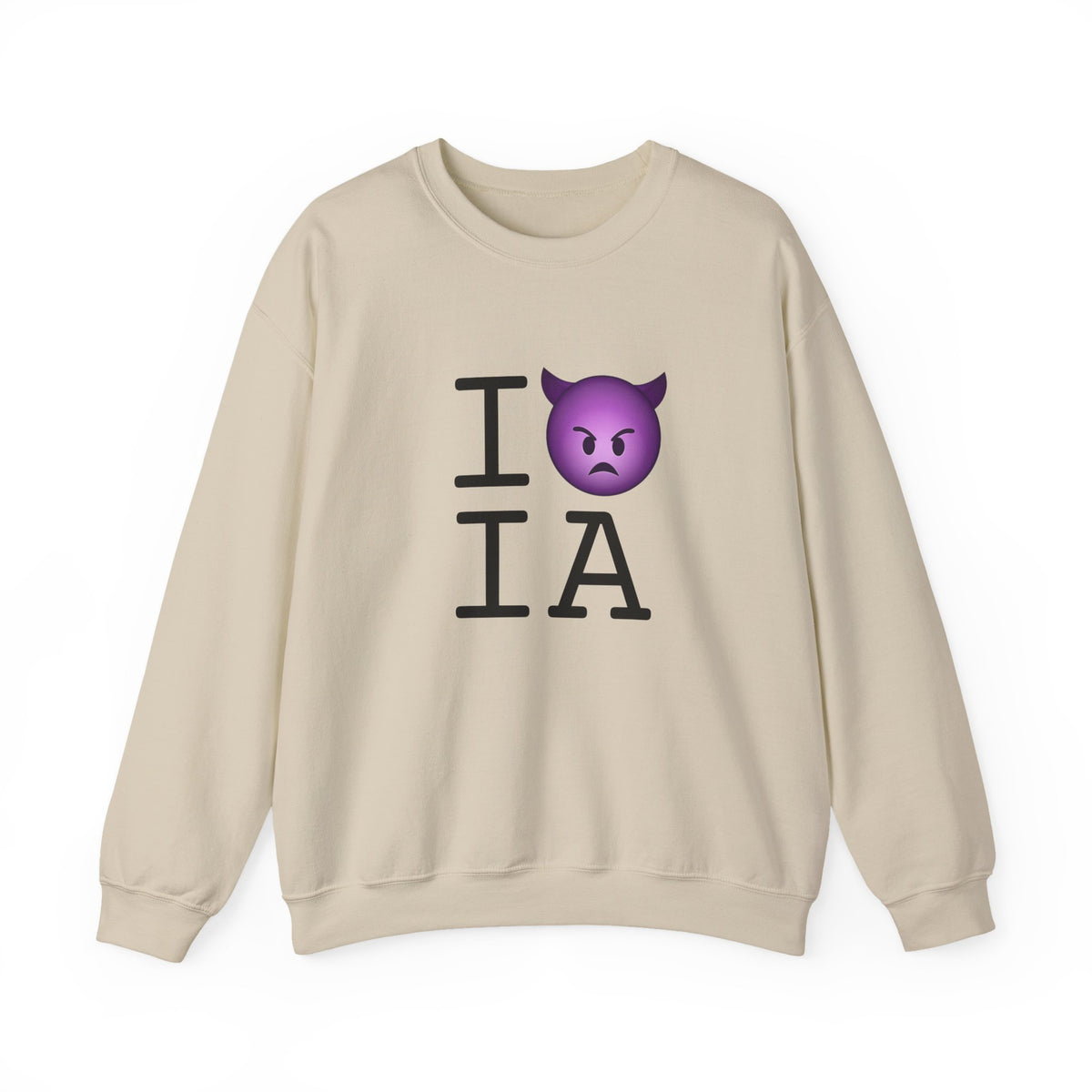 "I'm an Angry Devil about Iowa" Sweatshirt