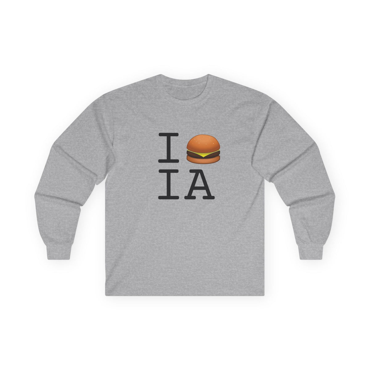 "I Cheeseburger Iowa" Long Sleeve Shirt