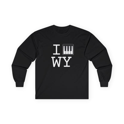 "I Piano Wyoming" Long Sleeve Shirt