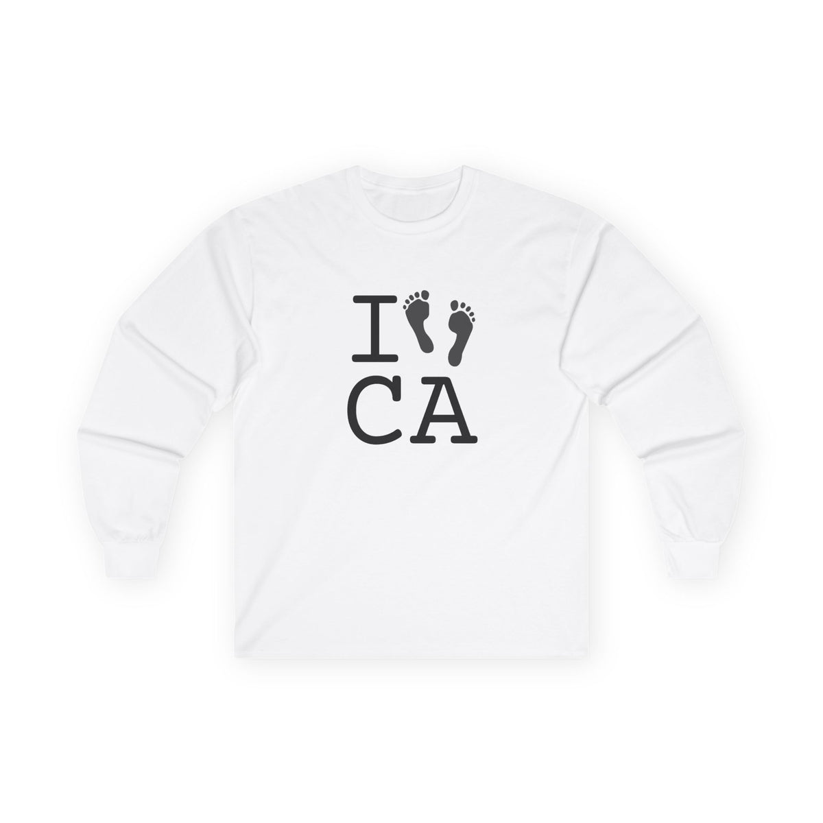 "I leave Footsteps in California" Long Sleeve Shirt