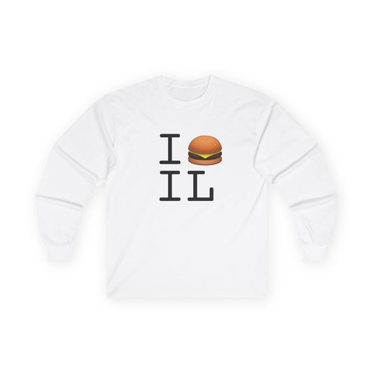 "I Cheeseburger Illinois" Long Sleeve Shirt