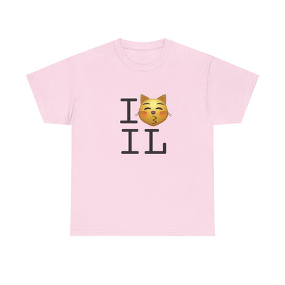 "I'm a Kissing Cat toward Illinois" Tee