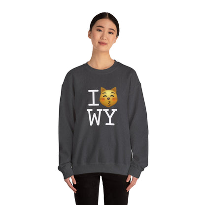 "I'm a Kissing Cat toward Wyoming" Sweatshirt
