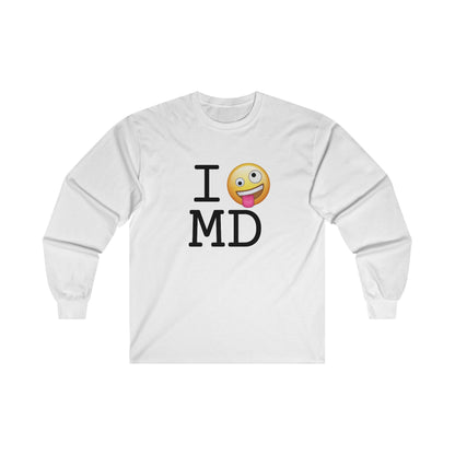 "I'm Crazy about Maryland" Long Sleeve Shirt