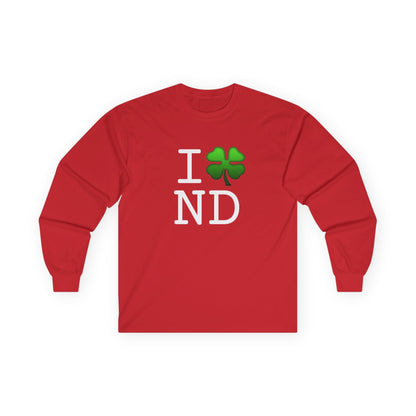 "I'm Lucky (Clover) in North Dakota" Long Sleeve Shirt