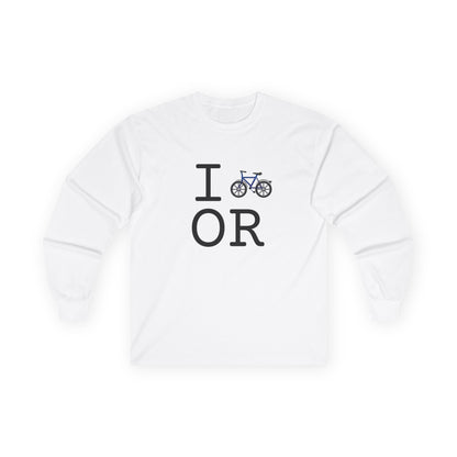 "I Bicycle Oregon" Long Sleeve Shirt