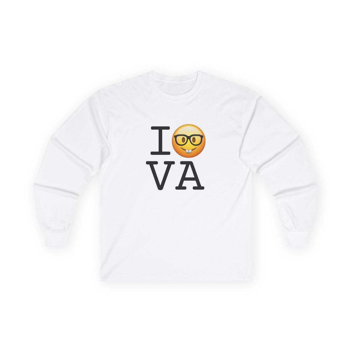 "I'm a Nerd about Virginia" Long Sleeve Shirt
