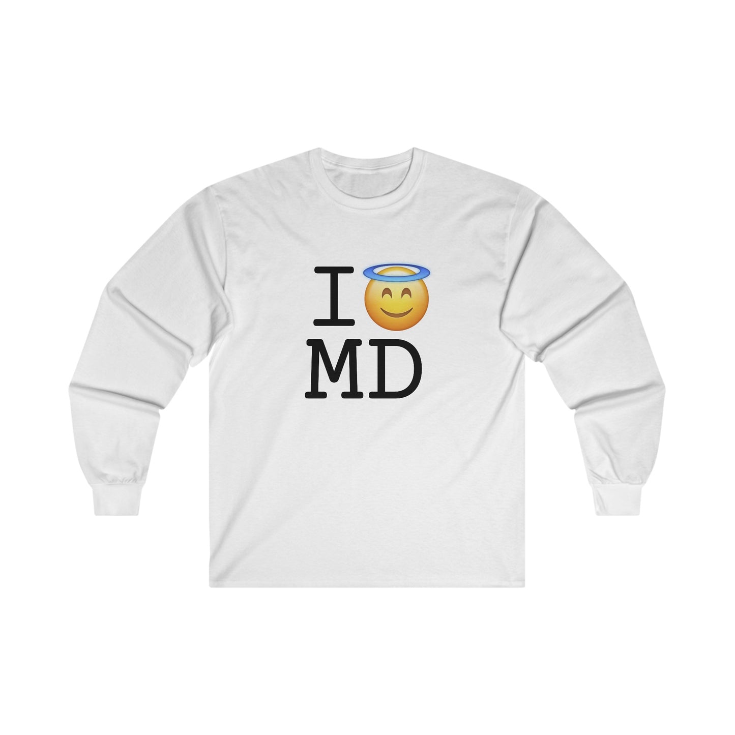 "I'm an Angel in Maryland" Long Sleeve Shirt