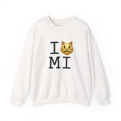 "I'm a Pouting Cat about Michigan" Sweatshirt