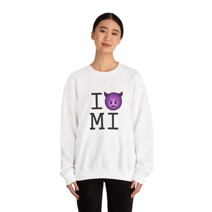 "I'm an Angry Devil about Michigan" Sweatshirt