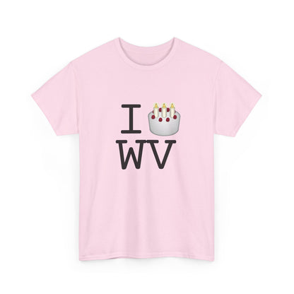 "I Birthday Cake West Virginia" Tee
