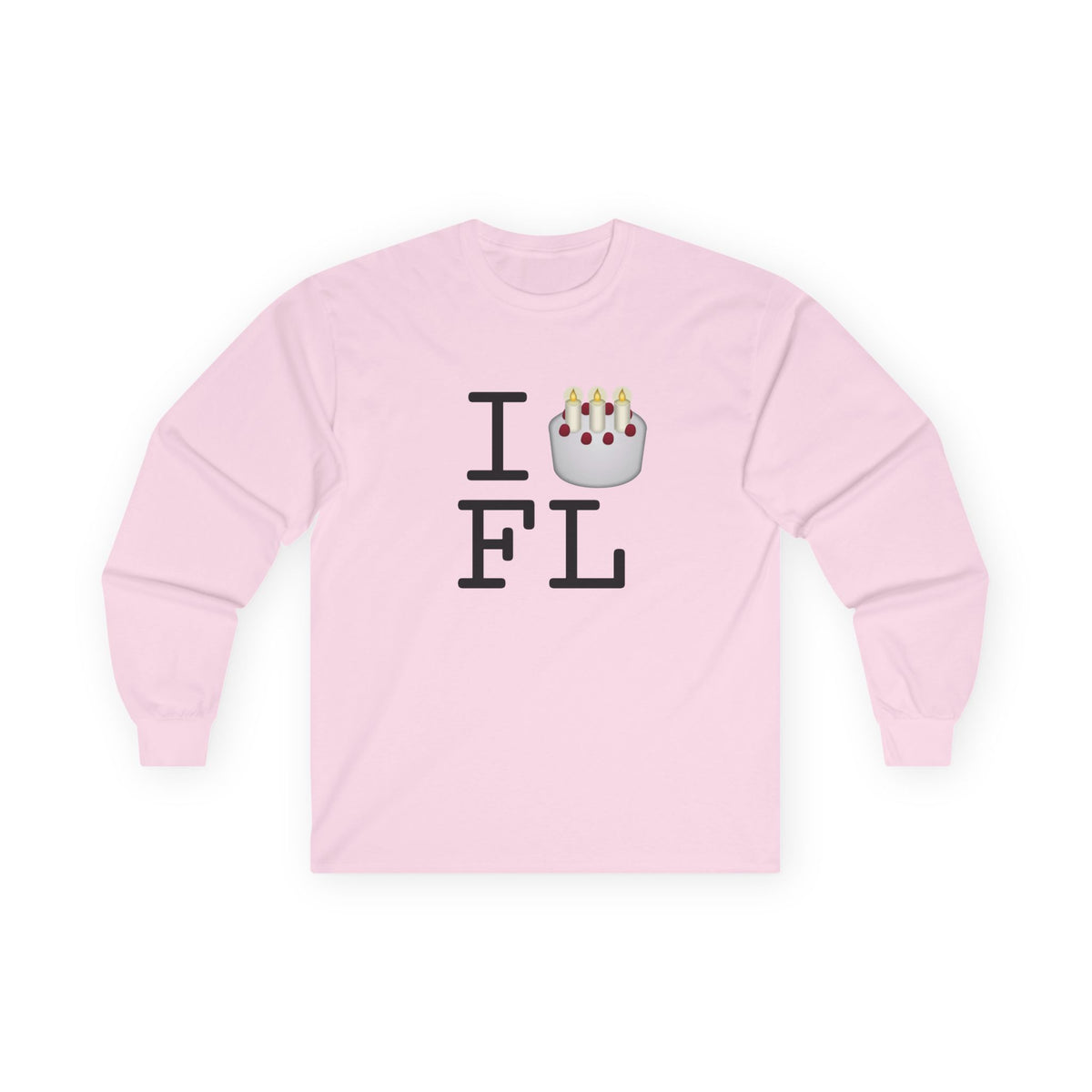 "I Birthday Cake Florida" Long Sleeve Shirt