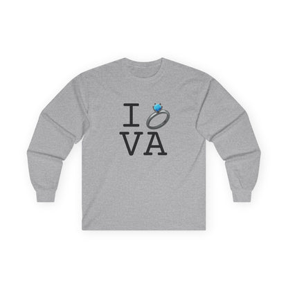 "I'm Married to (Diamond Ring) Virginia" Long Sleeve Shirt