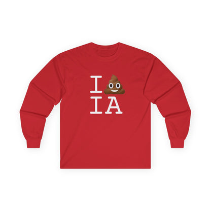 "I Poop in Iowa" Long Sleeve Shirt
