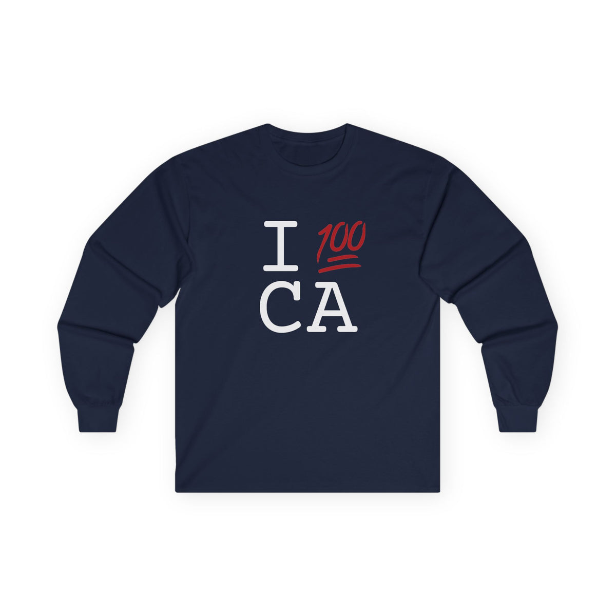 "I Keep it 100 in California" Long Sleeve Shirt