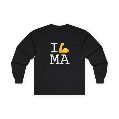 "I Flex in/on Massachusetts" Long Sleeve Shirt