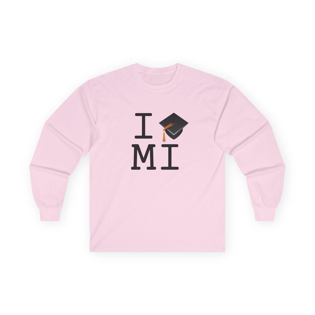 "I Graduate Michigan" Long Sleeve Shirt