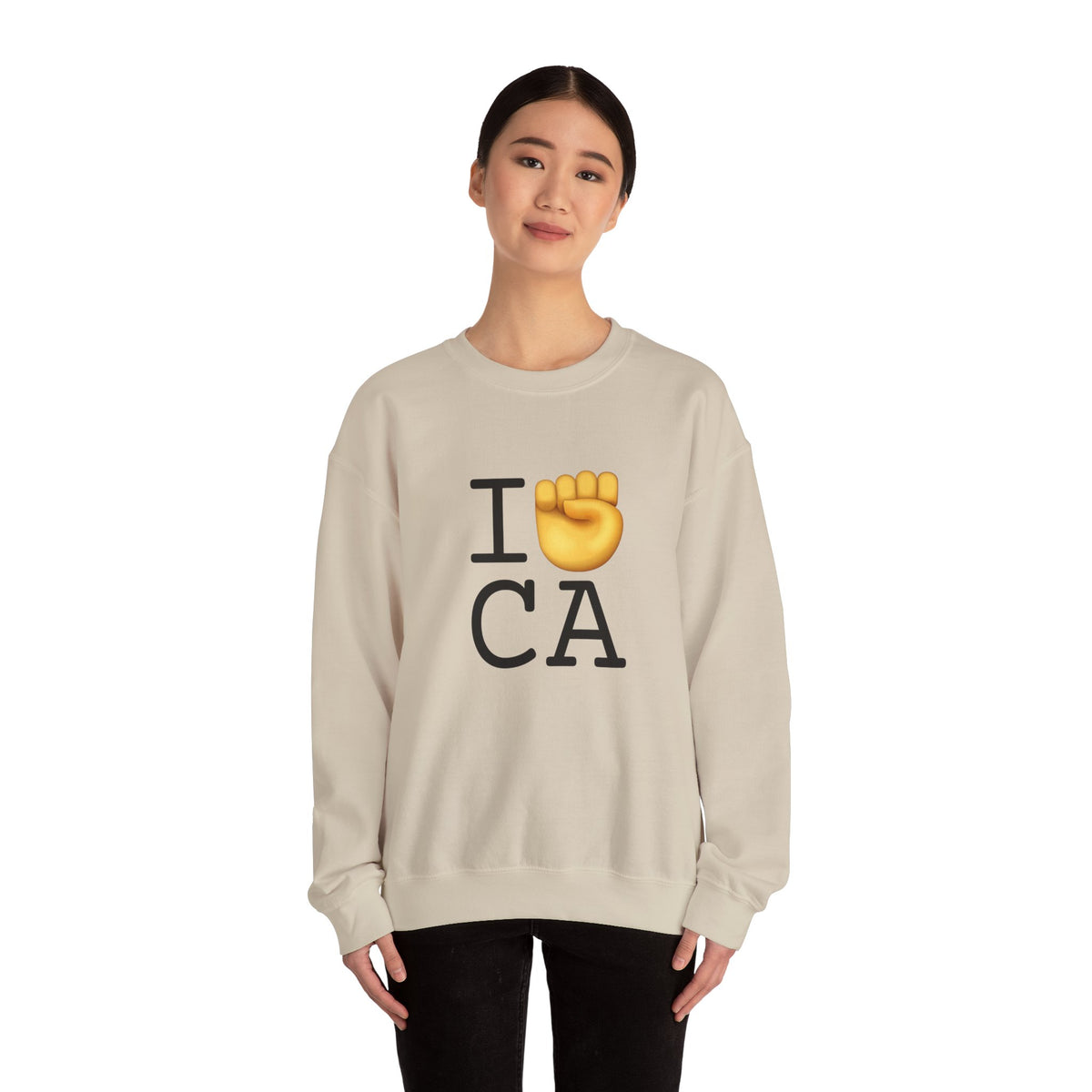 "I Raise my Fist with California" Sweatshirt
