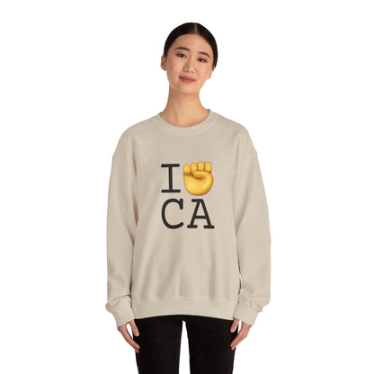 "I Raise my Fist with California" Sweatshirt