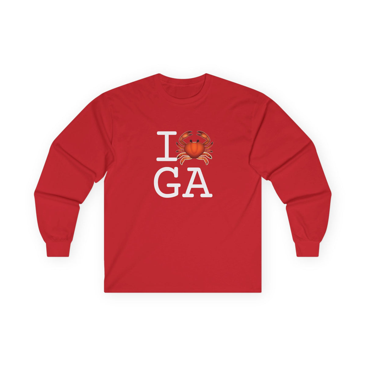 "I Crab Georgia" Long Sleeve Shirt