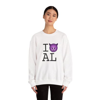 "I'm an Angry Devil about Alabama" Sweatshirt