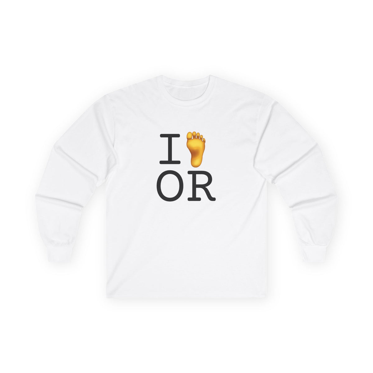 "I Foot Oregon" Long Sleeve Shirt