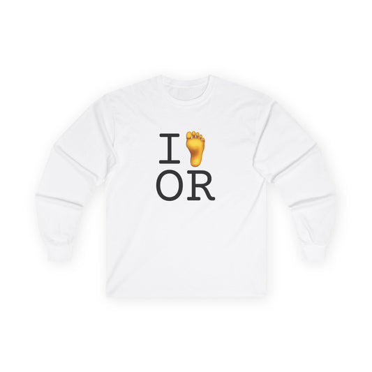 "I Foot Oregon" Long Sleeve Shirt