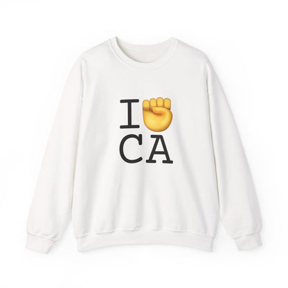 "I Raise my Fist with California" Sweatshirt