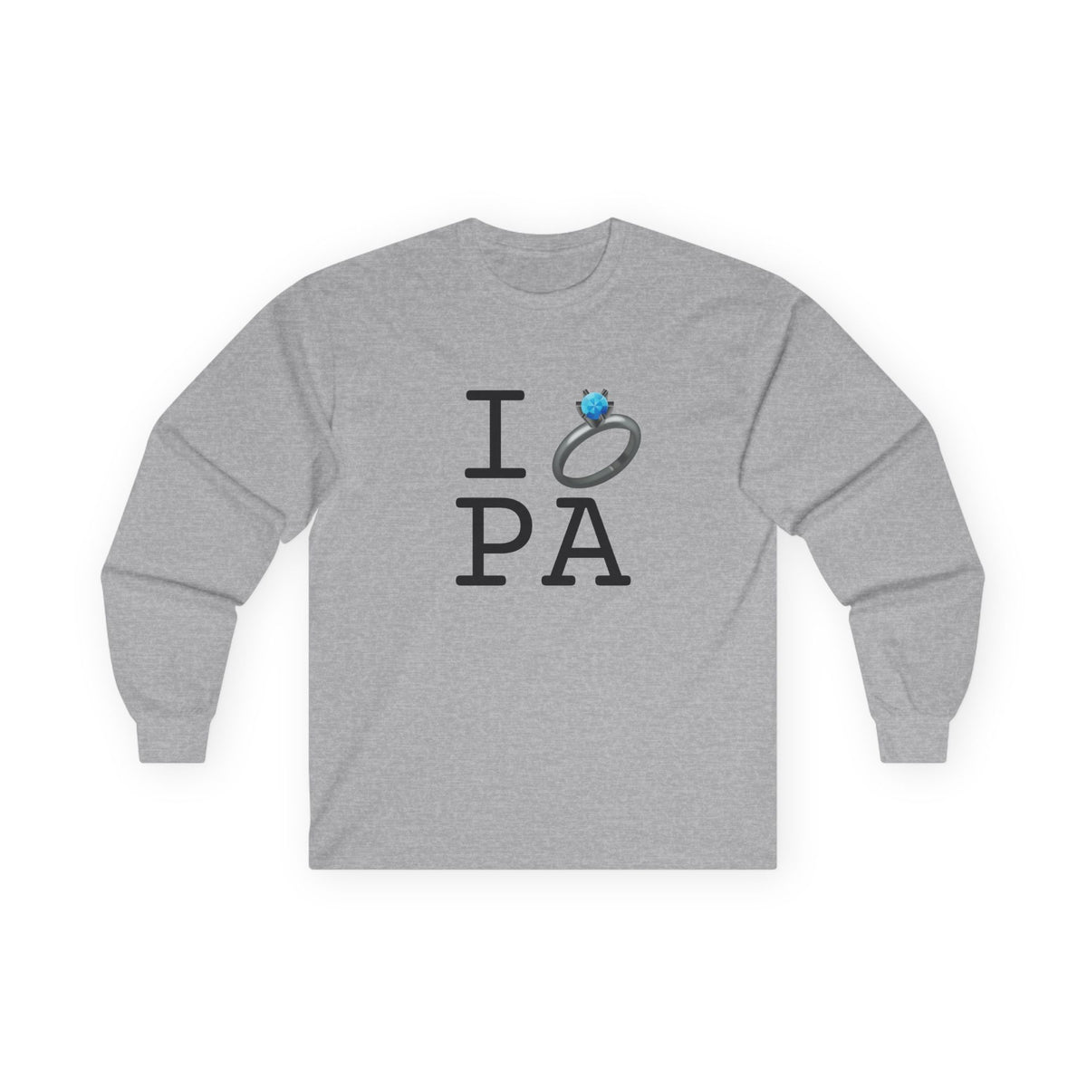 "I'm Married to (Diamond Ring) Pennsylvania" Long Sleeve Shirt