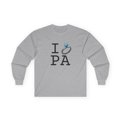 "I'm Married to (Diamond Ring) Pennsylvania" Long Sleeve Shirt