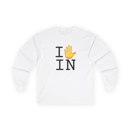 "I Stop (Raised Hand) Indiana" Long Sleeve Shirt