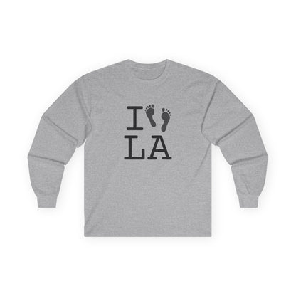"I leave Footsteps in Louisiana" Long Sleeve Shirt