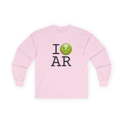 "I'm Nauseous about Arkansas" Long Sleeve Shirt