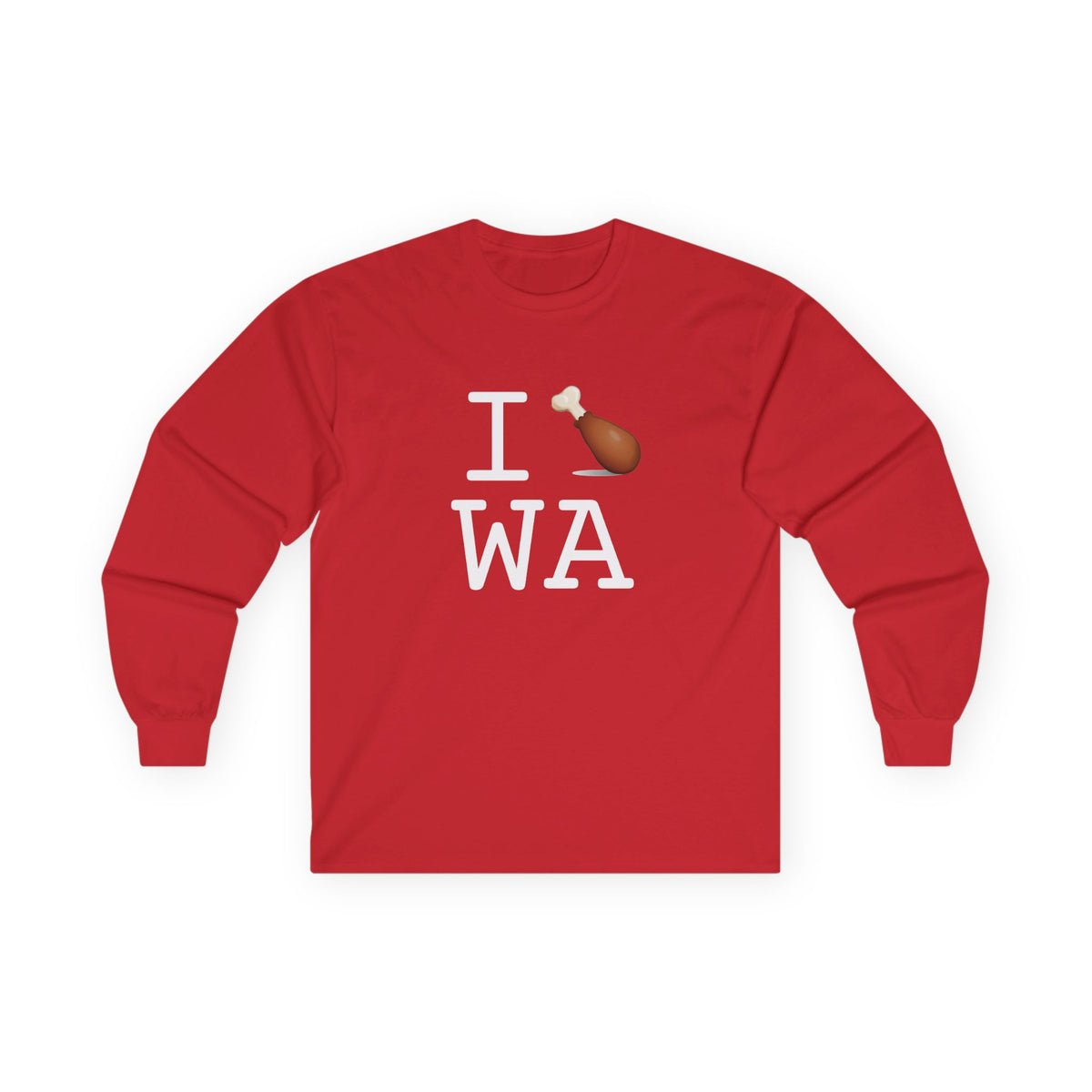 "I Chicken Drumstick Washington" Long Sleeve Shirt