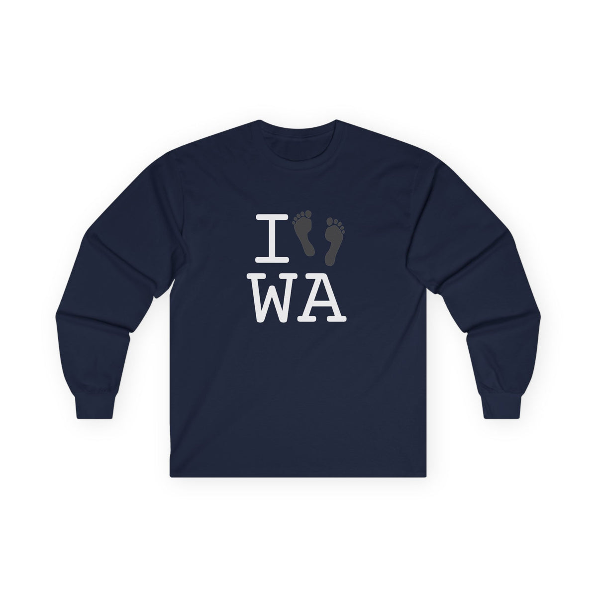 "I leave Footsteps in Washington" Long Sleeve Shirt
