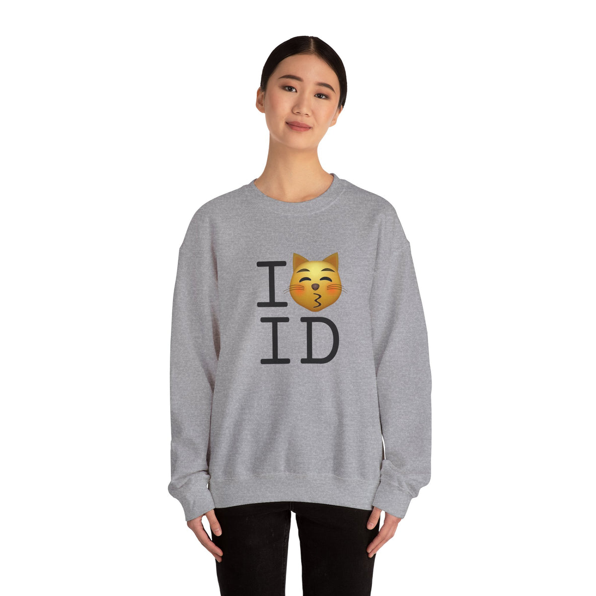 "I'm a Kissing Cat toward Idaho" Sweatshirt