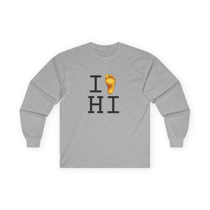 "I Foot Hawaii" Long Sleeve Shirt