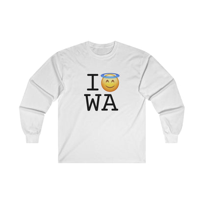 "I'm an Angel in Washington" Long Sleeve Shirt