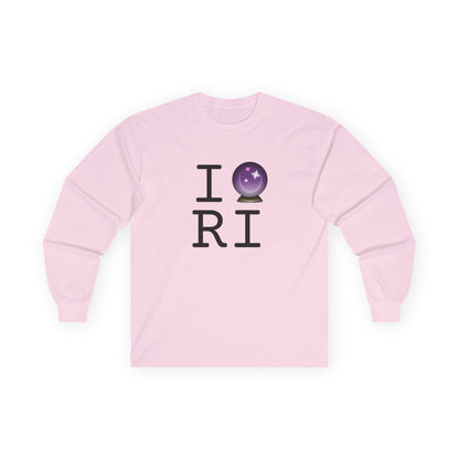 "I Predict the Future (Crystal Ball) of Rhode Island" Long Sleeve Shirt