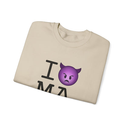 "I'm an Angry Devil about Massachusetts" Sweatshirt