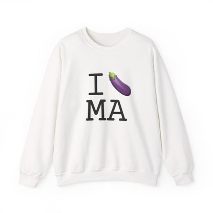 "I Eggplant Massachusetts" Sweatshirt