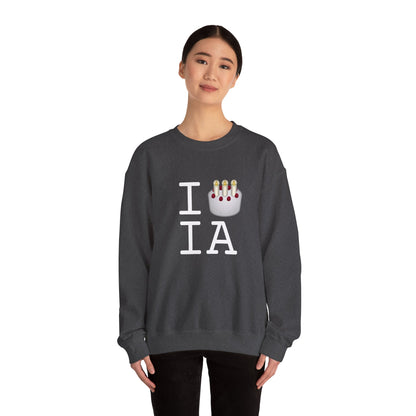 "I Birthday Cake Iowa" Sweatshirt