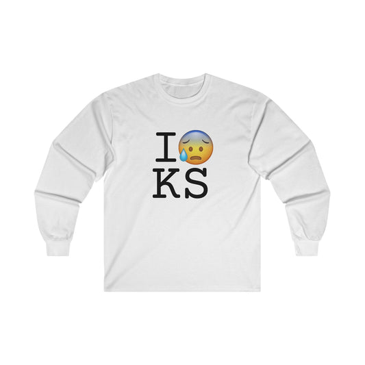 "I'm Anxiously Sweating in Kansas" Long Sleeve Shirt