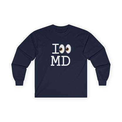 "I Look at Maryland" Long Sleeve Shirt