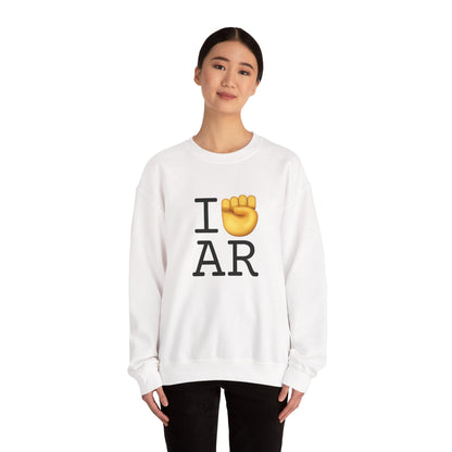 "I Raise my Fist with Arkansas" Sweatshirt