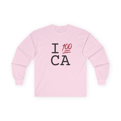 "I Keep it 100 in California" Long Sleeve Shirt